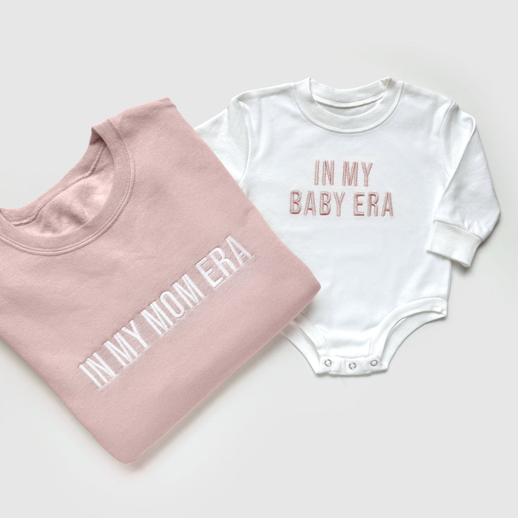 In My Mom Era, Dad Era and Baby Era Family Matching Outfits
