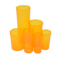 Precise  Pak  Screw-Loc Amber Plastic Vial  13 Dram 300 C