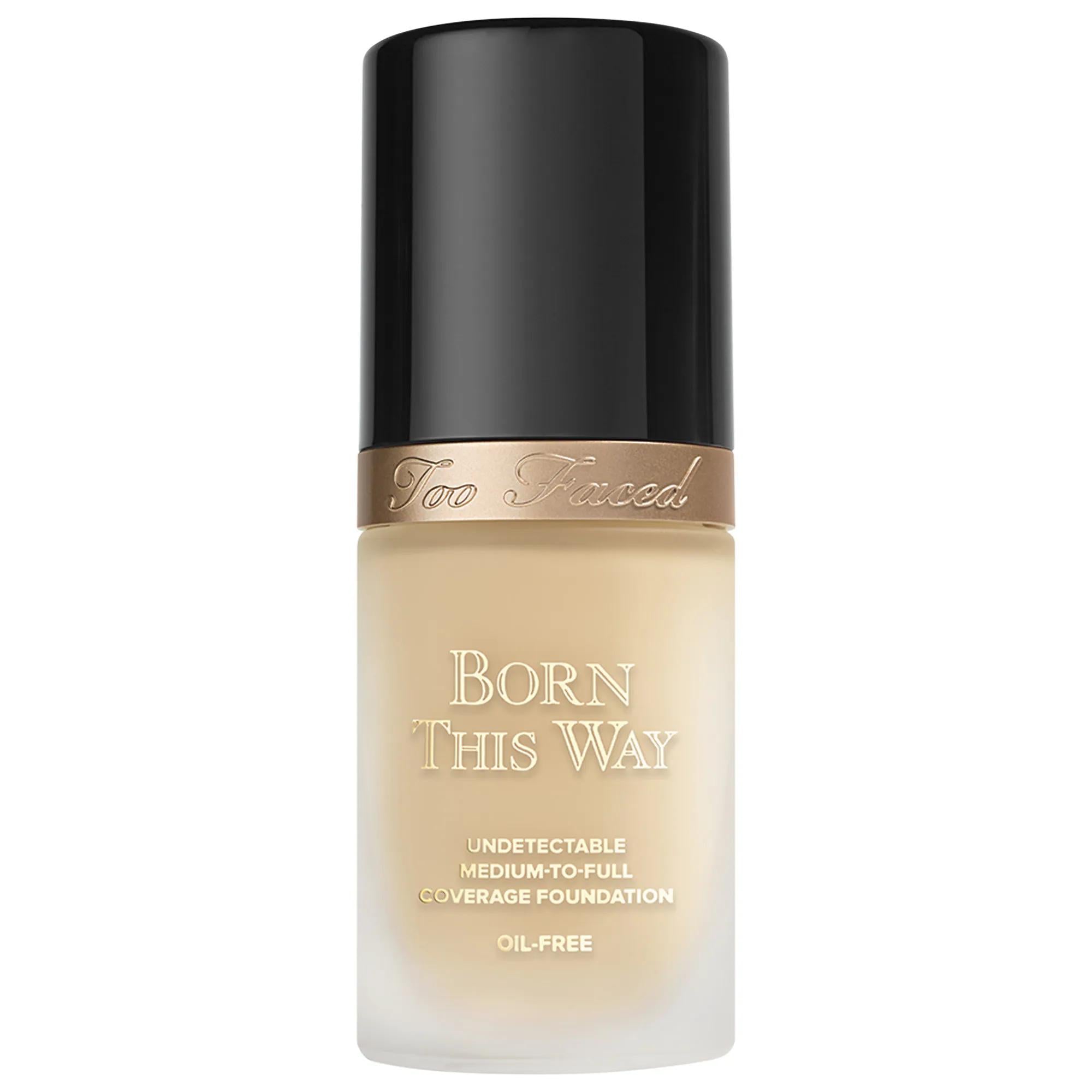 Too Faced Born This Way Natural Finish Longwear Liquid Foundation - Oil-Free, Vegan, Long-Lasting Makeup