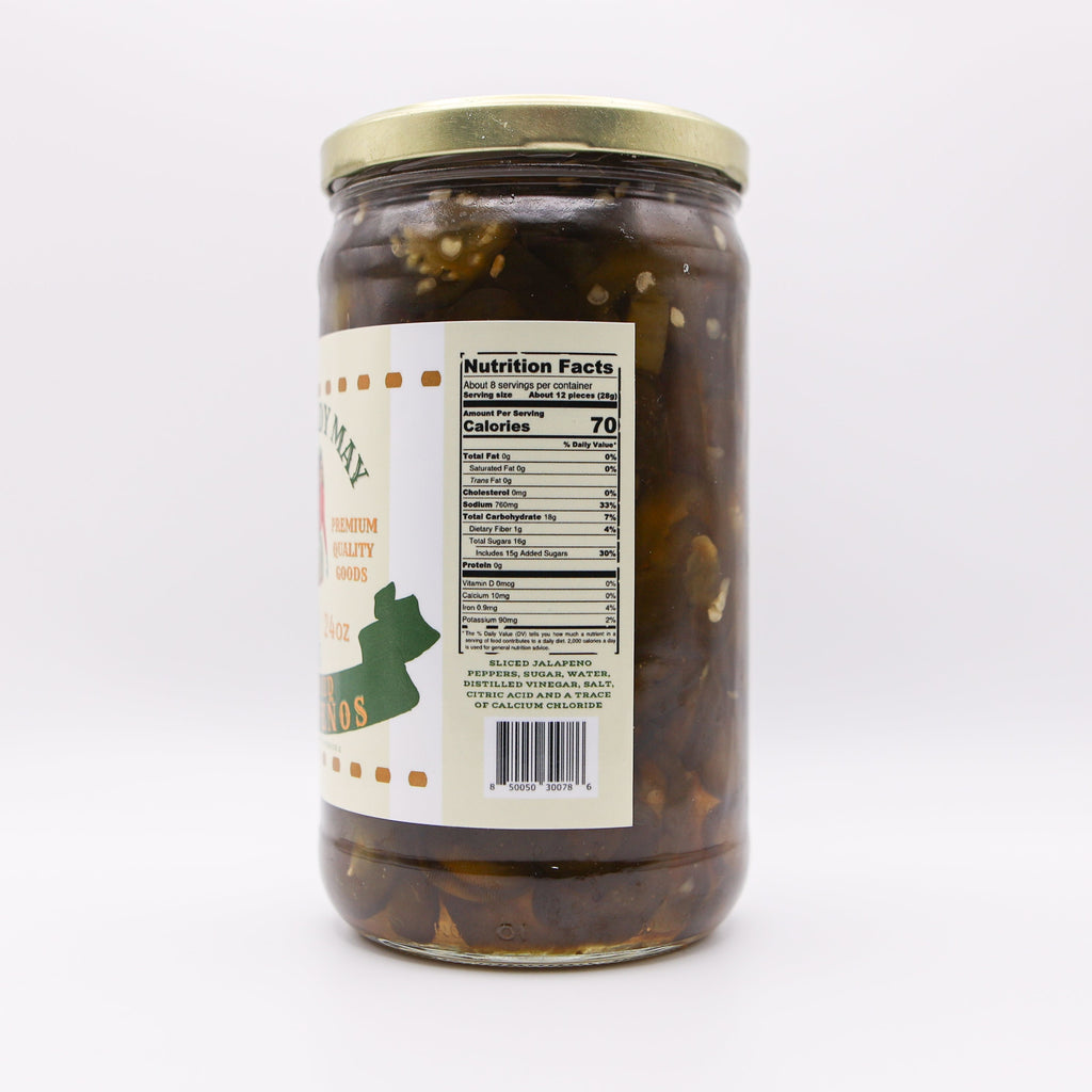 Sweet Heat Candied Jalapeños 2 pack – The Lady May’s Small-Batch Cowboy Candy | Sweet & Spicy Pickled Jalapeños in 24oz Glass Jar