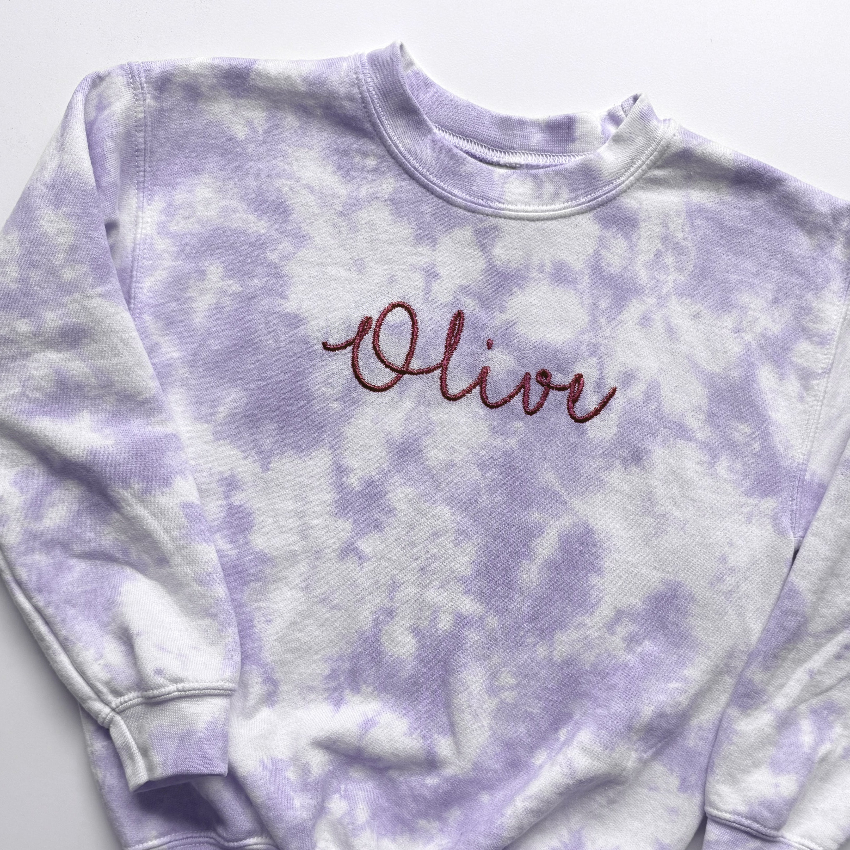 Personalized Tie-Dye Kids Sweatshirt With Name