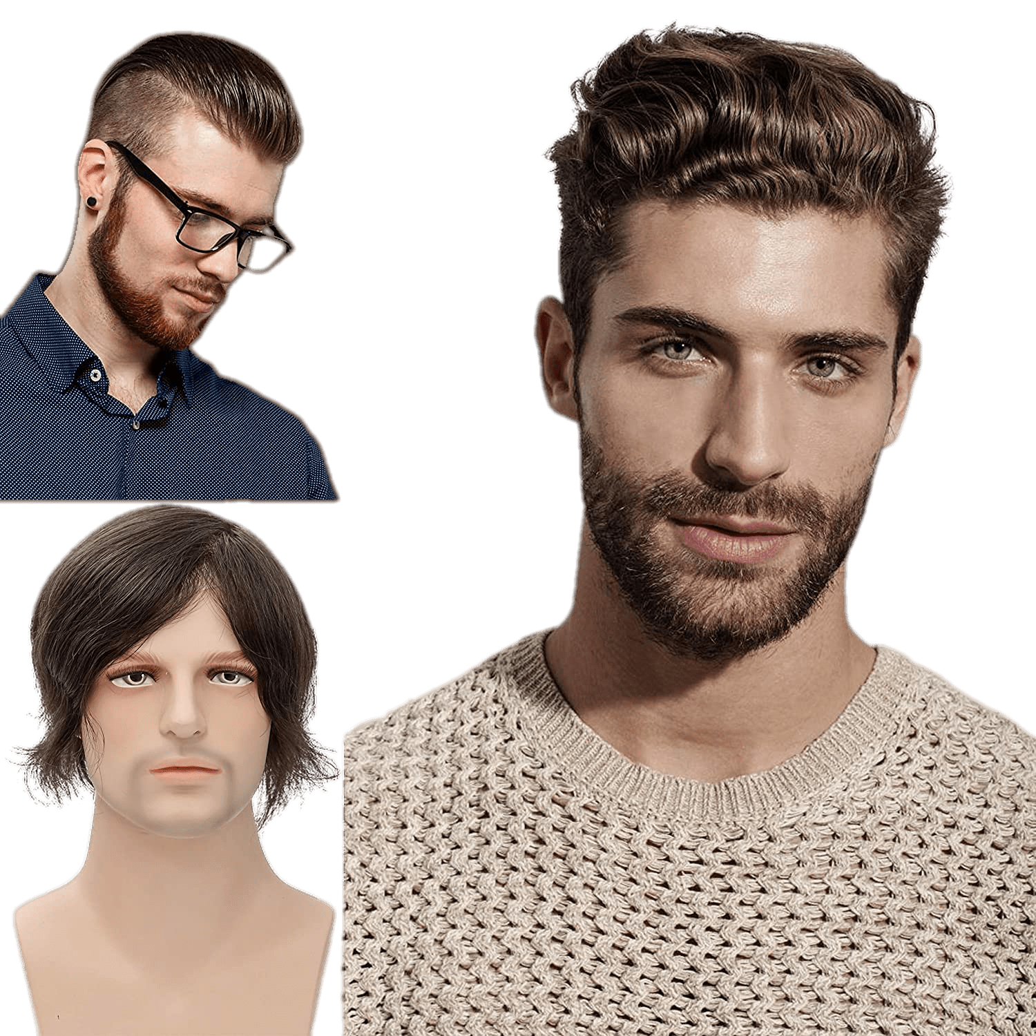 VIP Extensions Full Lace Toupee 100% Human Hair Hairpiece