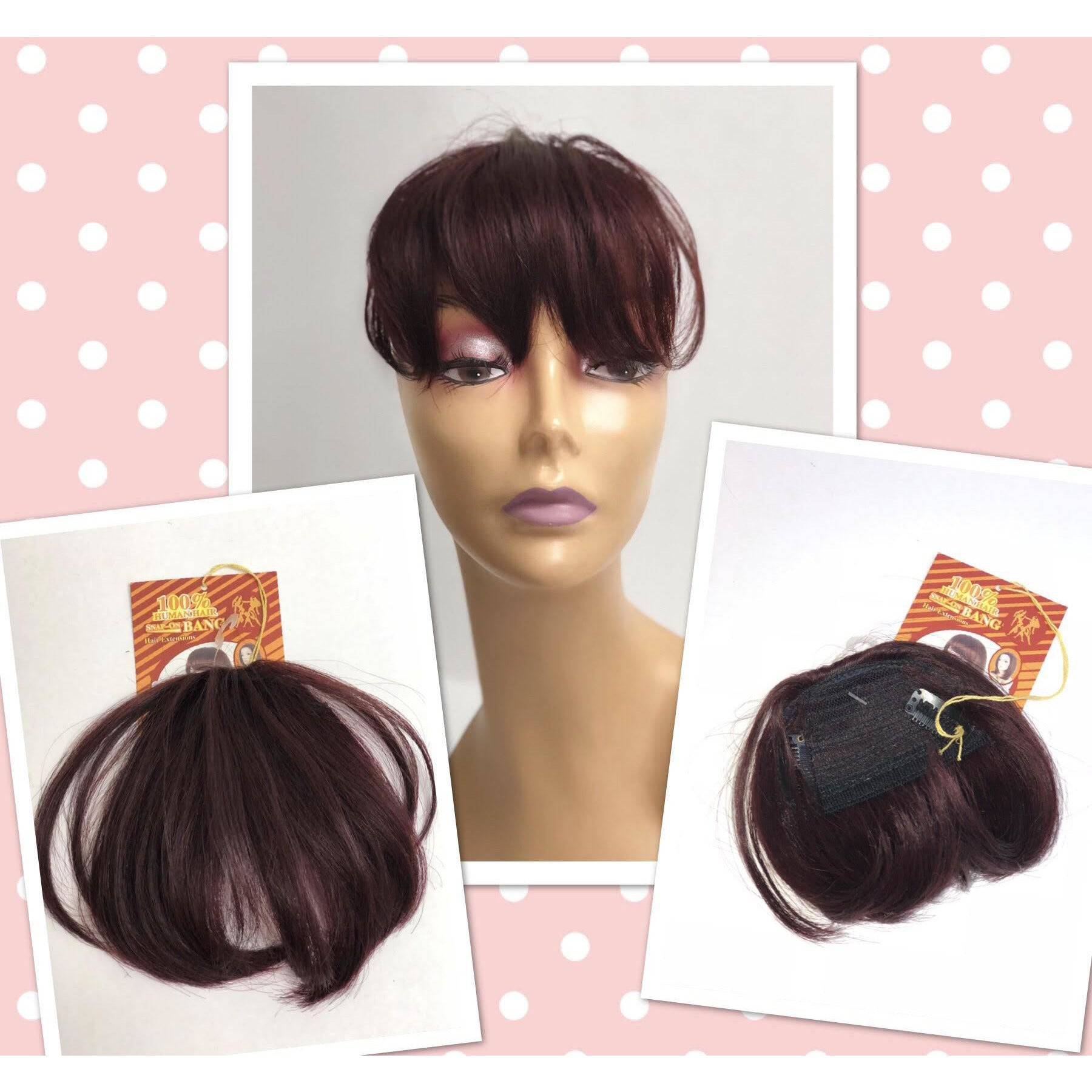 Unique 100% Human Hair Bang Hairpiece