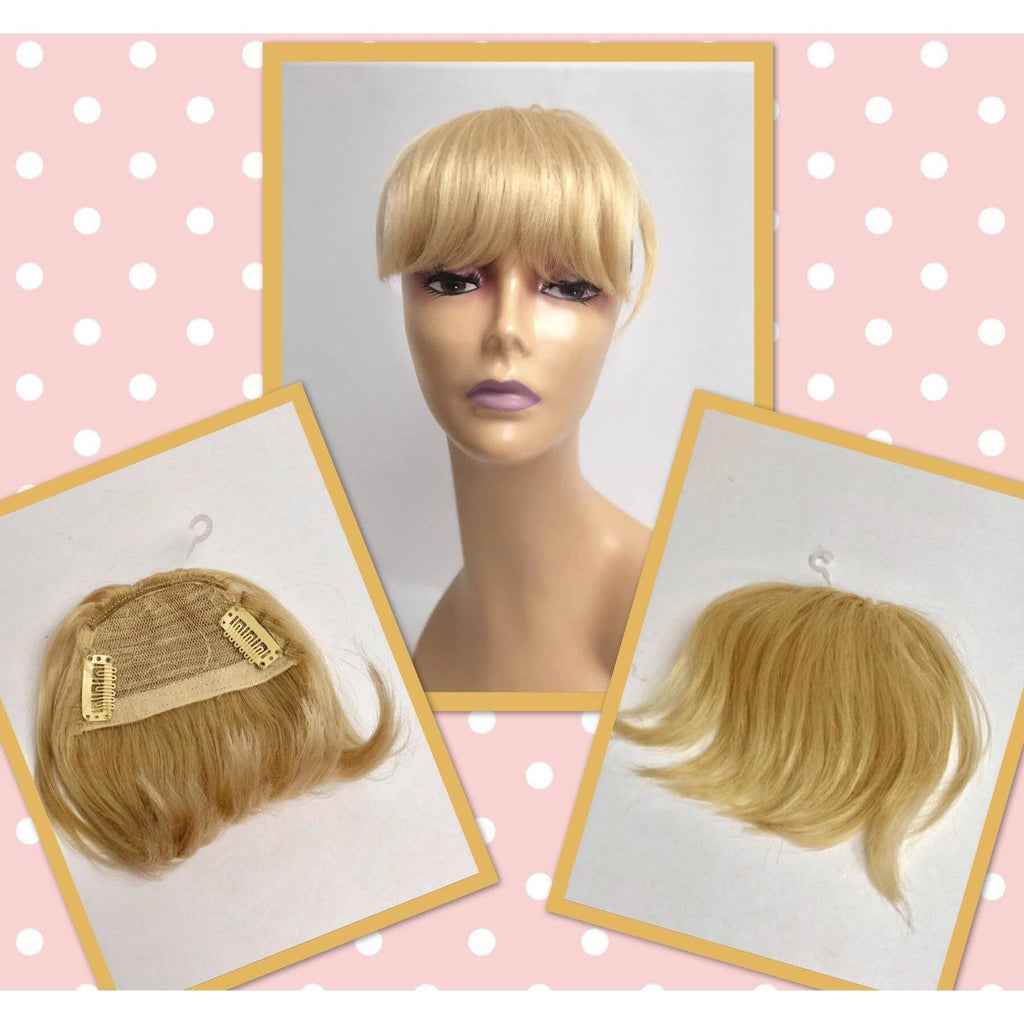 Unique 100% Human Hair Bang Hairpiece