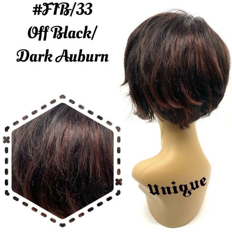 Unique 100% Human Hair Full Wig Style A9