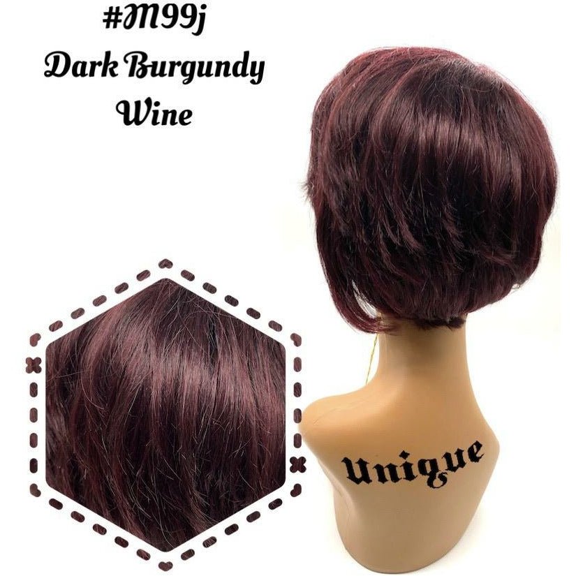 Unique 100% Human Hair Full Wig Style A9