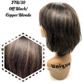 Unique 100% Human Hair Full Wig Style T Hairpiece