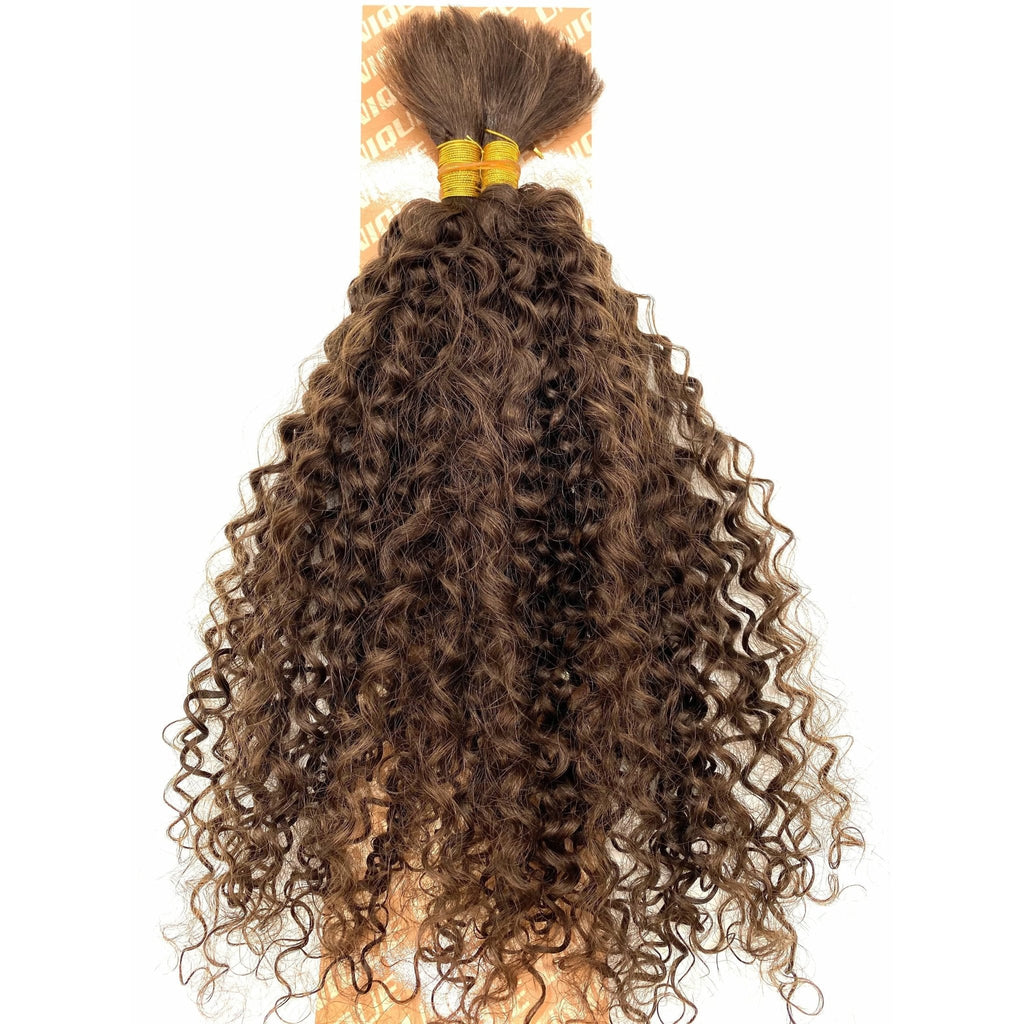 Unique's Human Hair Jerri Curl Bulk 18 Inch