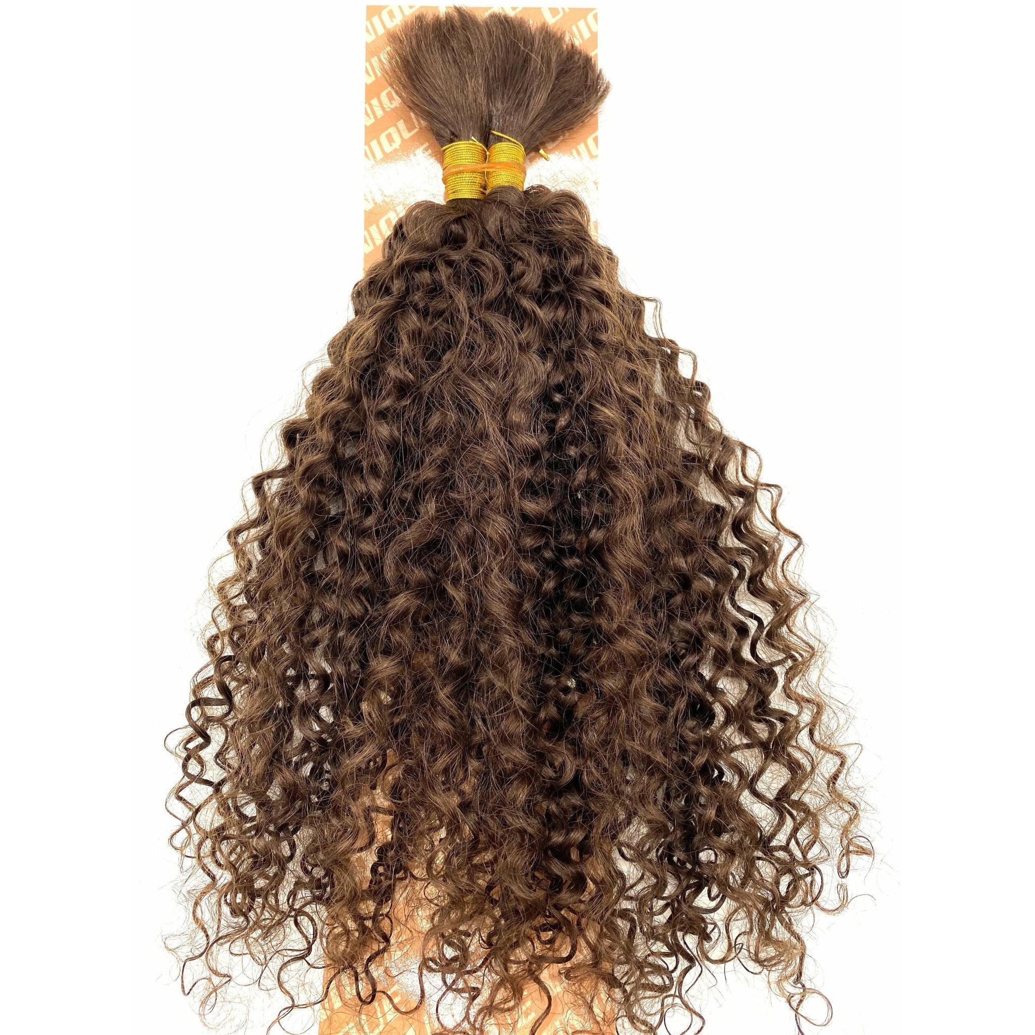 Unique's Human Hair Jerri Curl Bulk 18 Inch