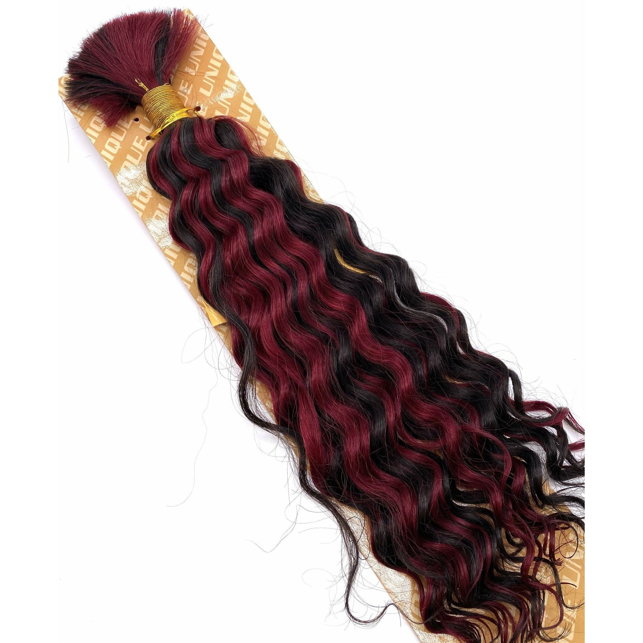 Unique's Human Hair New Deep Bulk 18" - Choose Size