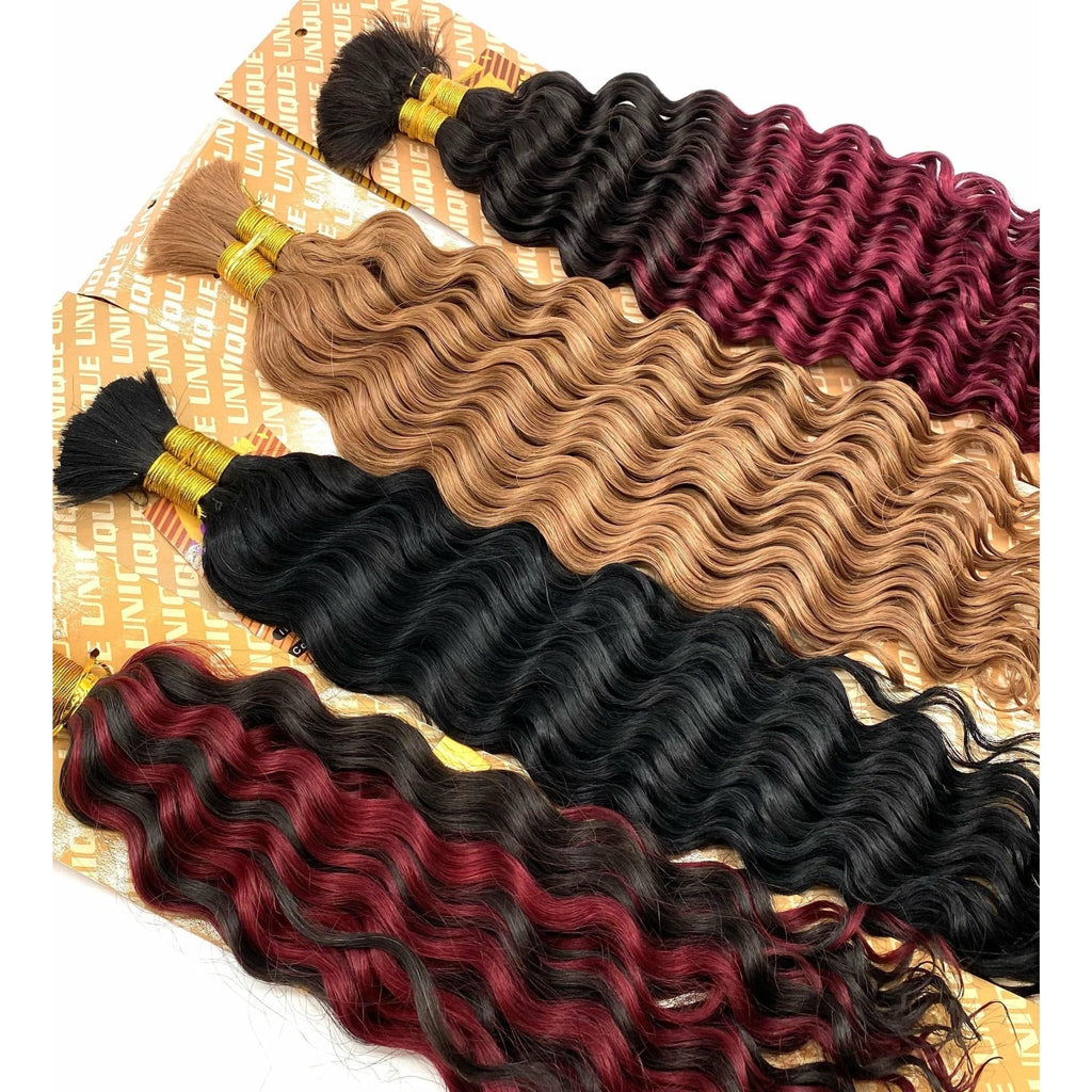 Unique's Human Hair New Deep Bulk 18" - Choose Size