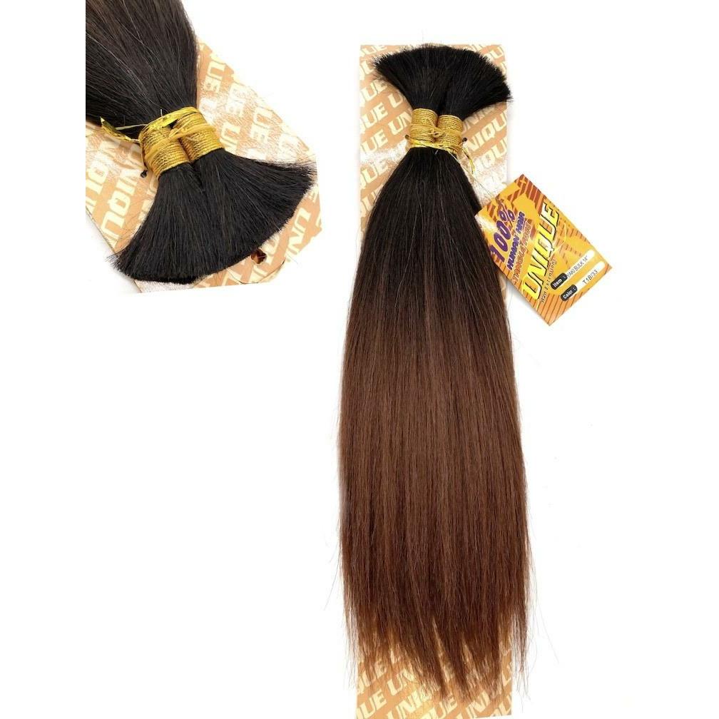 Unique's Yaki Bulk 100% Human Hair 14" Hair Extensions, New With Tags