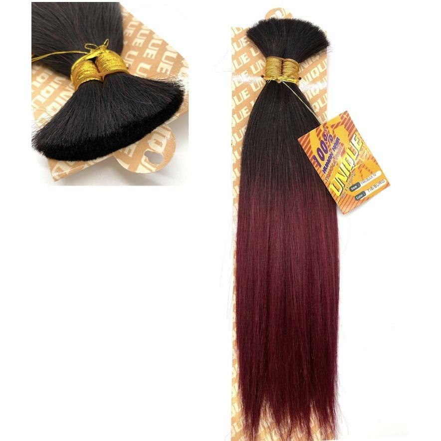 Unique's Yaki Bulk 100% Human Hair 14" Hair Extensions, New With Tags