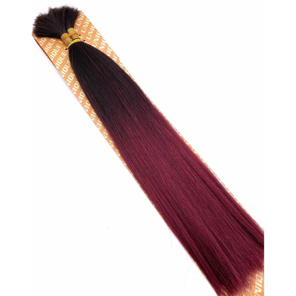 Unique's Yaki Bulk 100% Human Hair 18" Hair Extensions, New With Tags