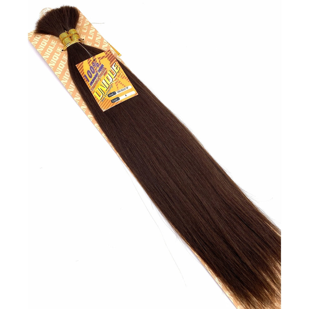 Unique's Yaki Bulk 100% Human Hair 18" Hair Extensions, New With Tags