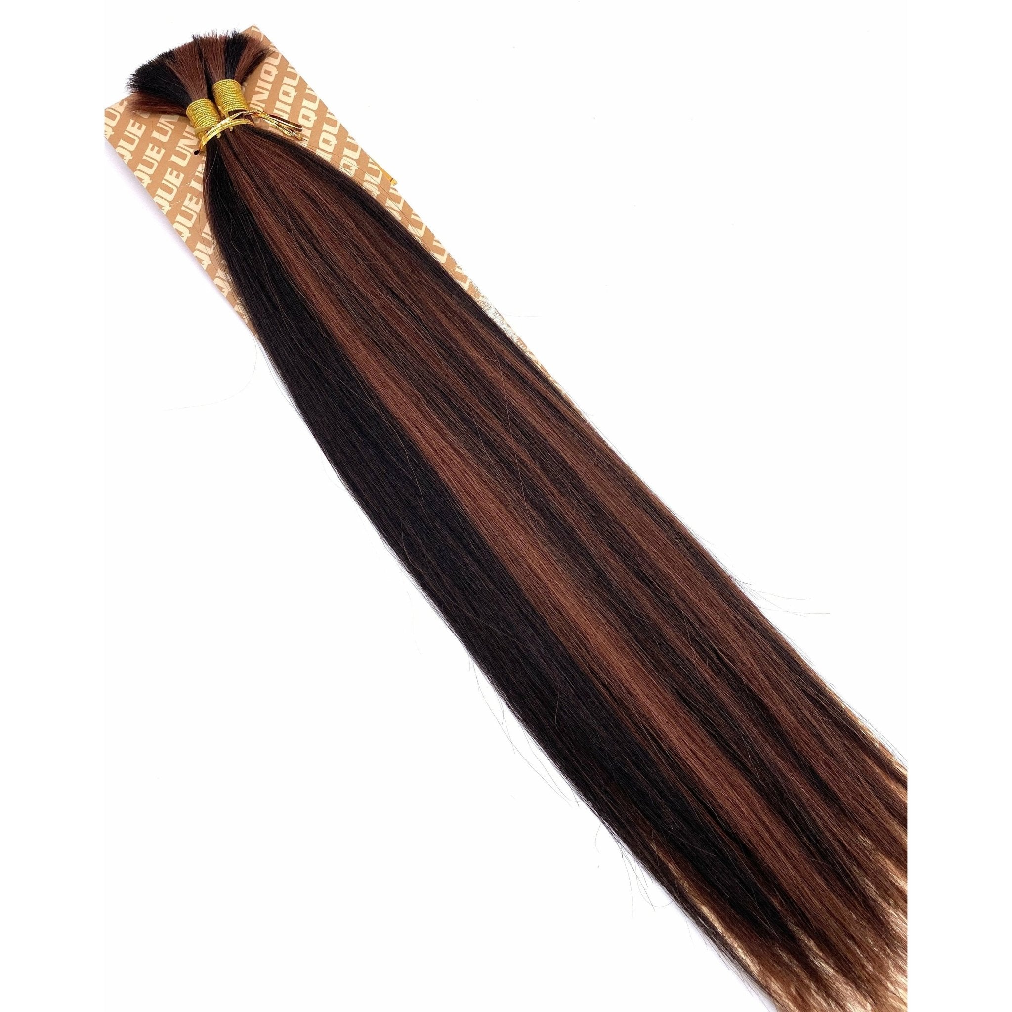 Unique's Yaki Bulk 100% Human Hair 18" Hair Extensions, New With Tags