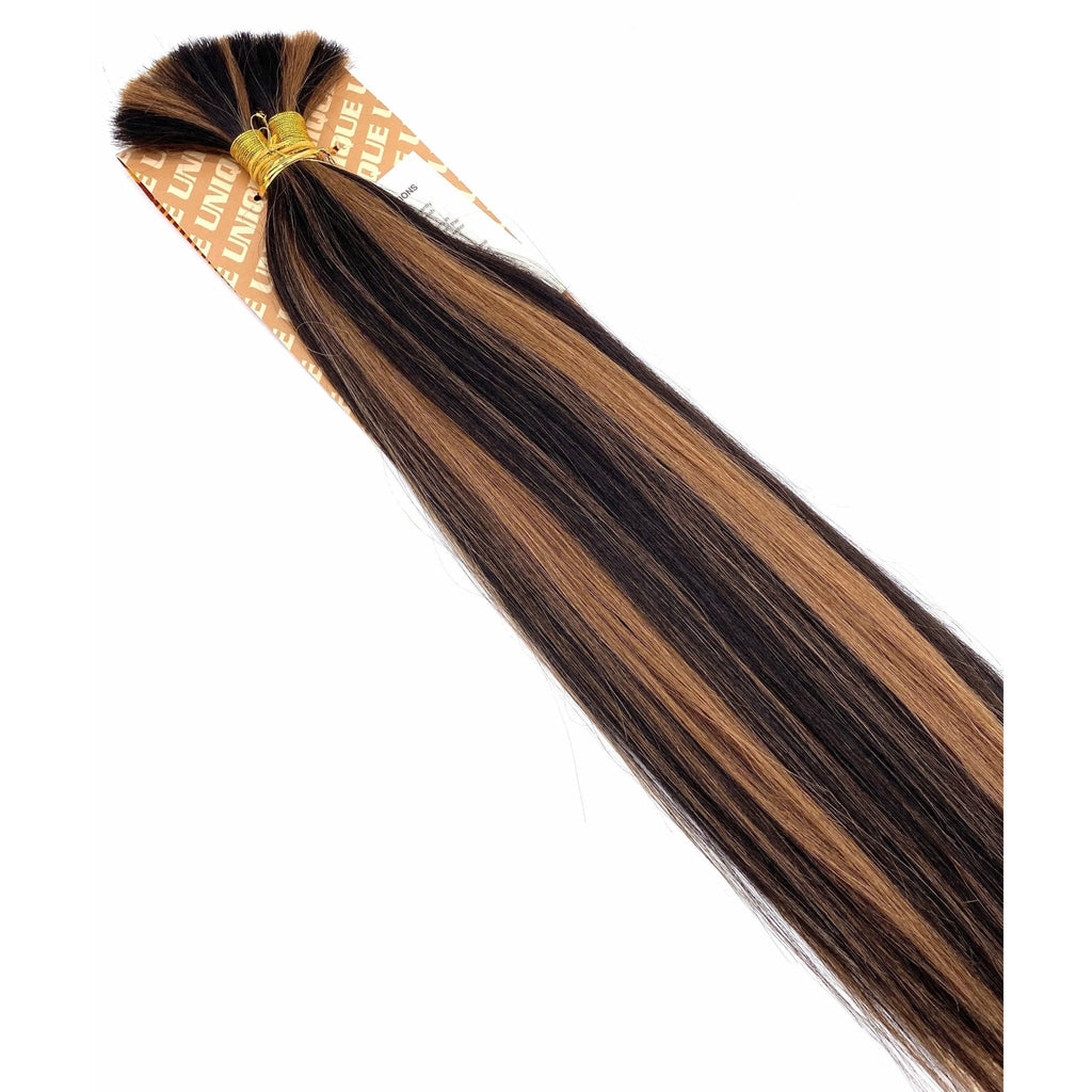 Unique's Yaki Bulk 100% Human Hair 18" Hair Extensions, New With Tags