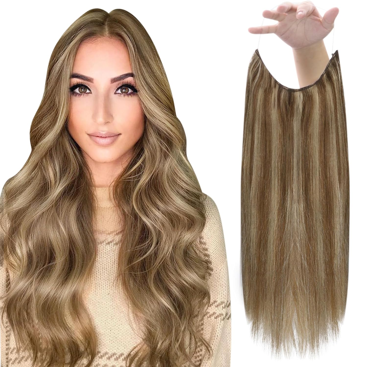 VIP BandX Halo Silky Straight 24" with Clip Hair Extension