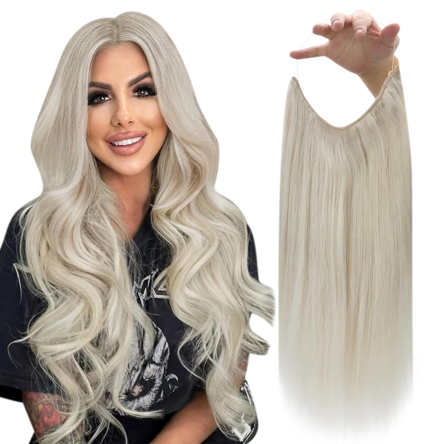 VIP BandX Halo Silky Straight 24" with Clip Hair Extension