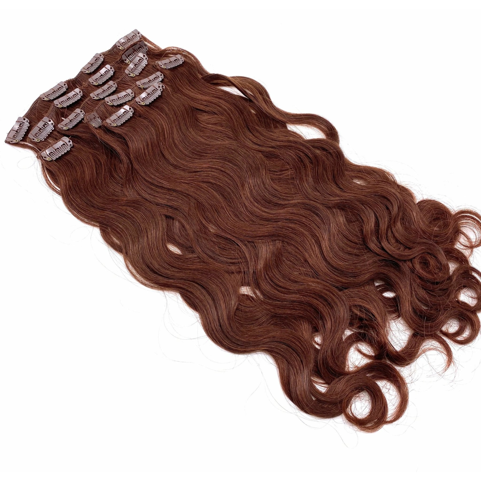 VIP Clip Hair Extensions Body Wave 18" ClipeX System - Choose Style