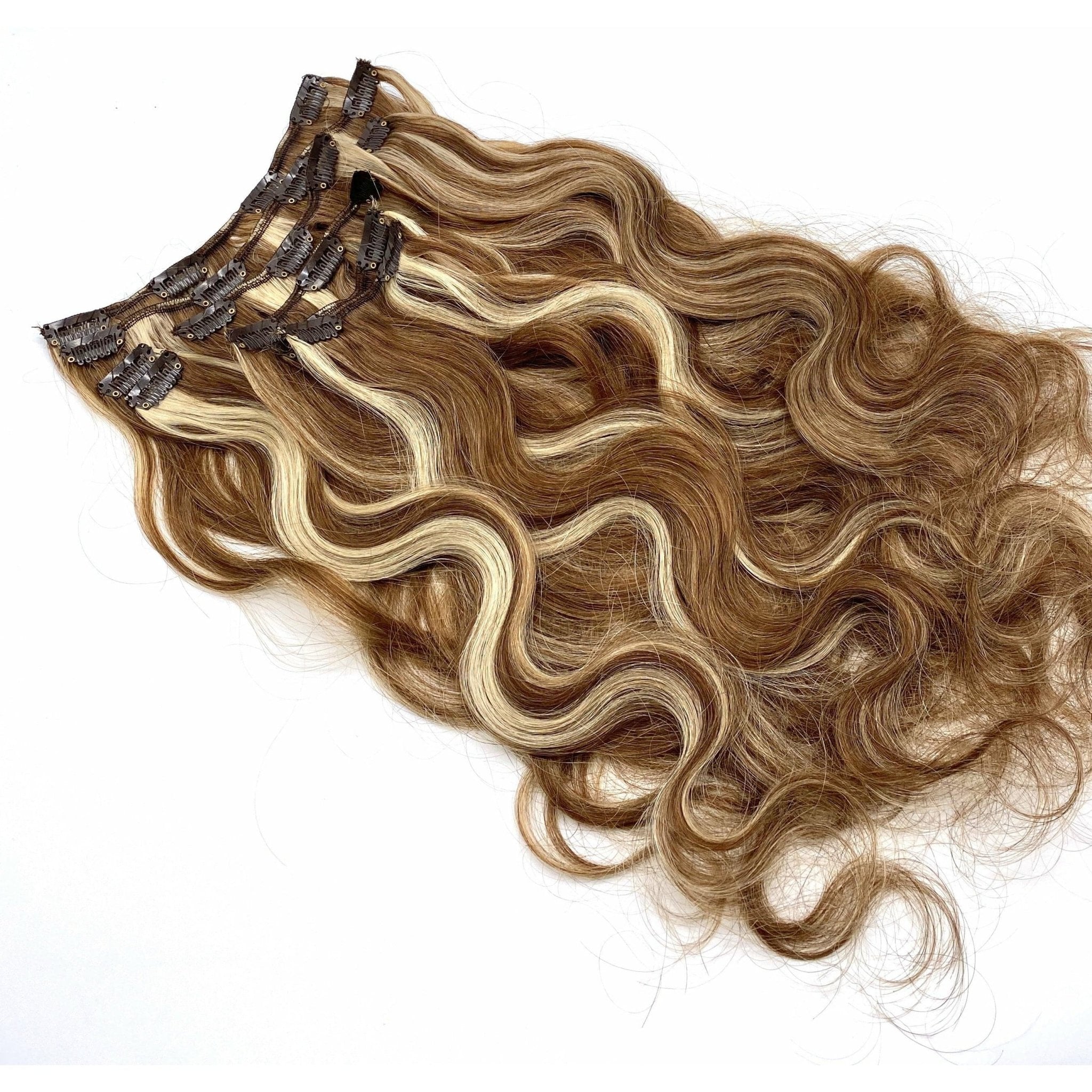 VIP Clip Hair Extensions Body Wave 18" ClipeX System - Choose Style