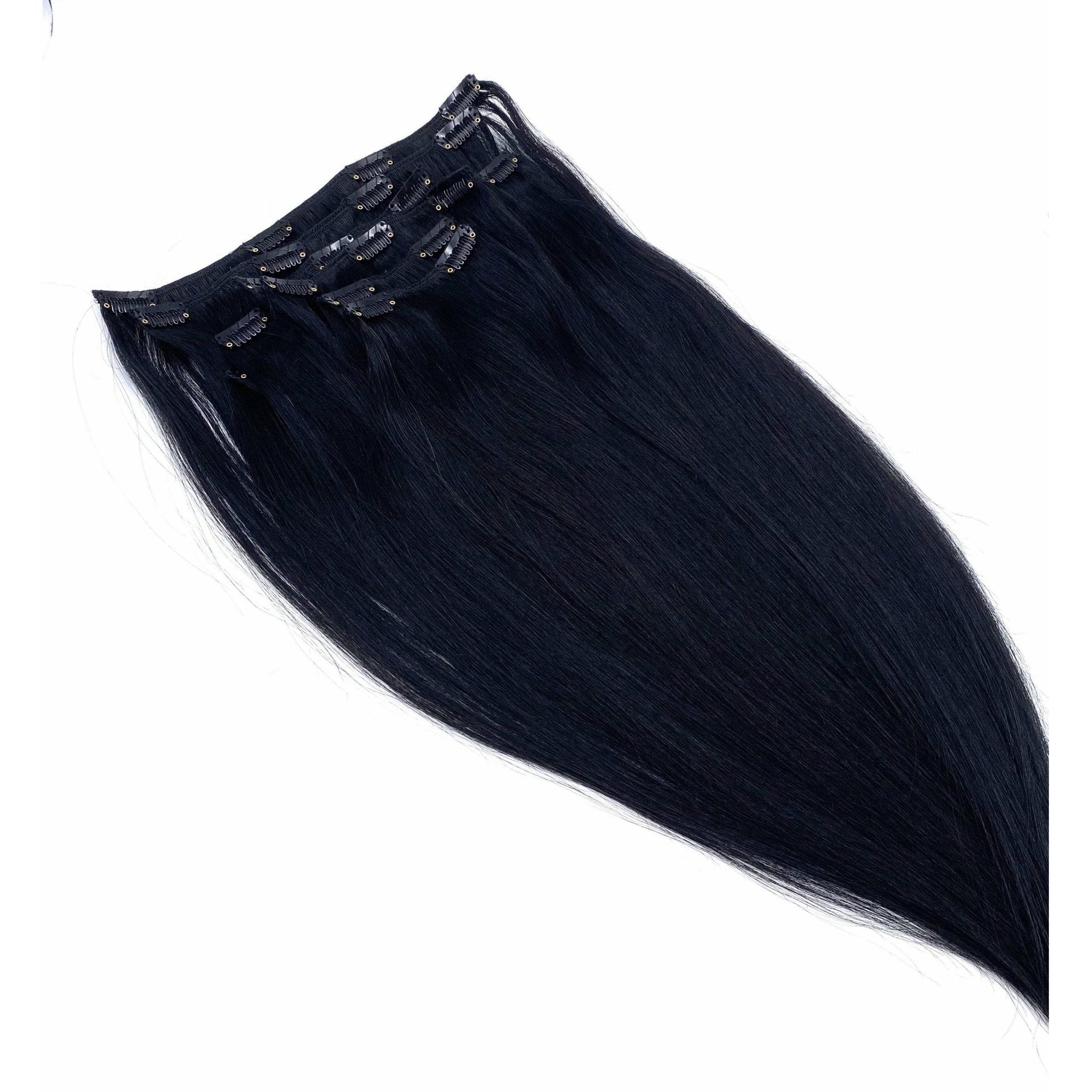 VIP Clip Extensions / Silky Straight 18" - ClipeX System