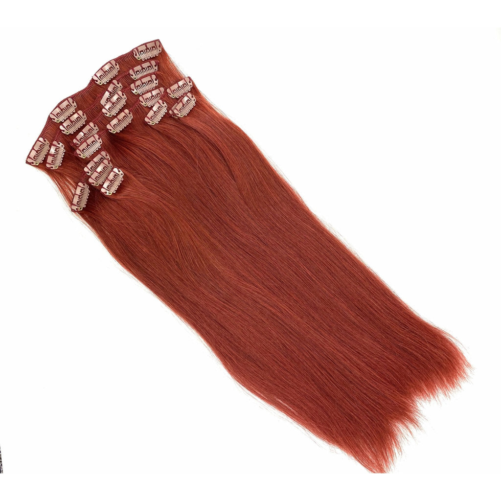 VIP Clip Extensions / Silky Straight 18" - ClipeX System
