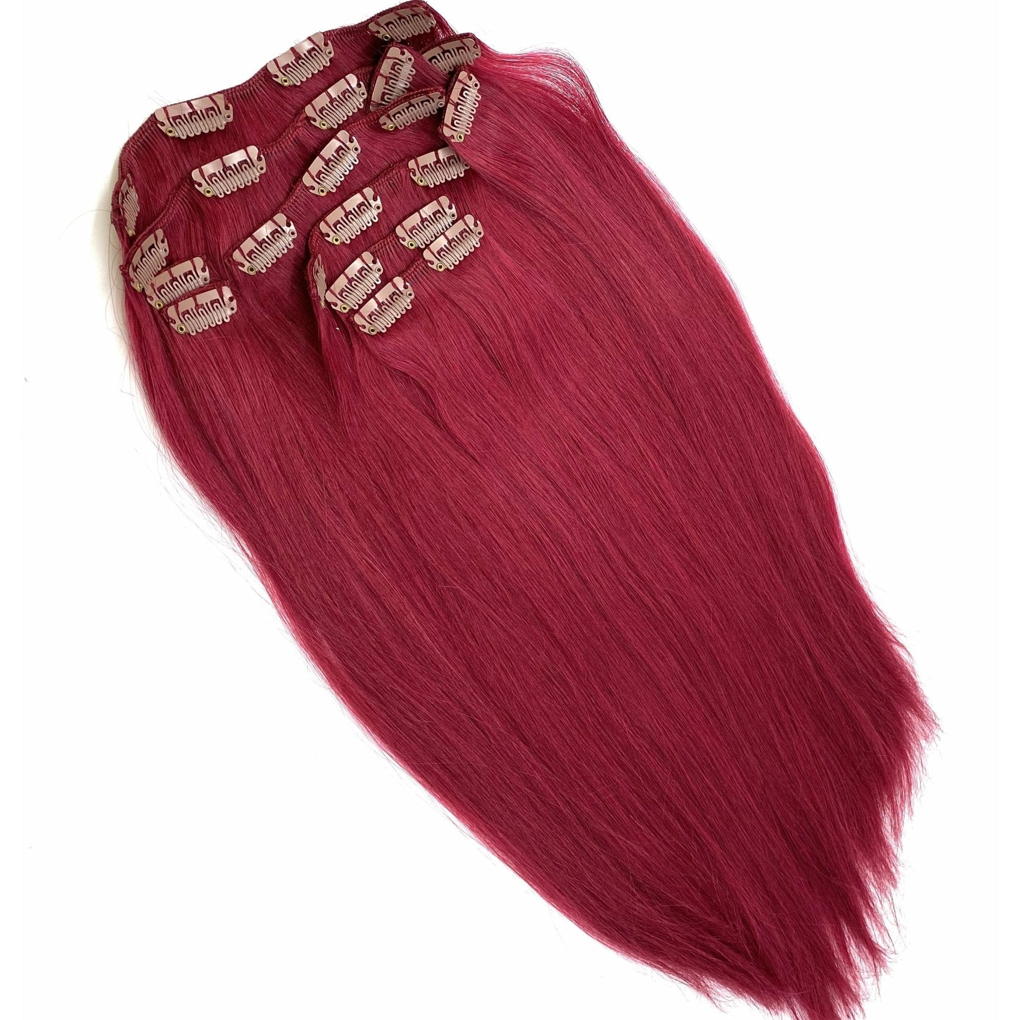 VIP Clip Extensions / Silky Straight 18" - ClipeX System