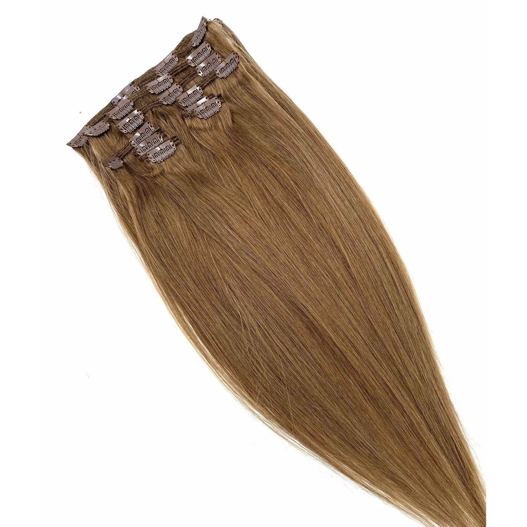 VIP Clip Extensions / Silky Straight 18" - ClipeX System