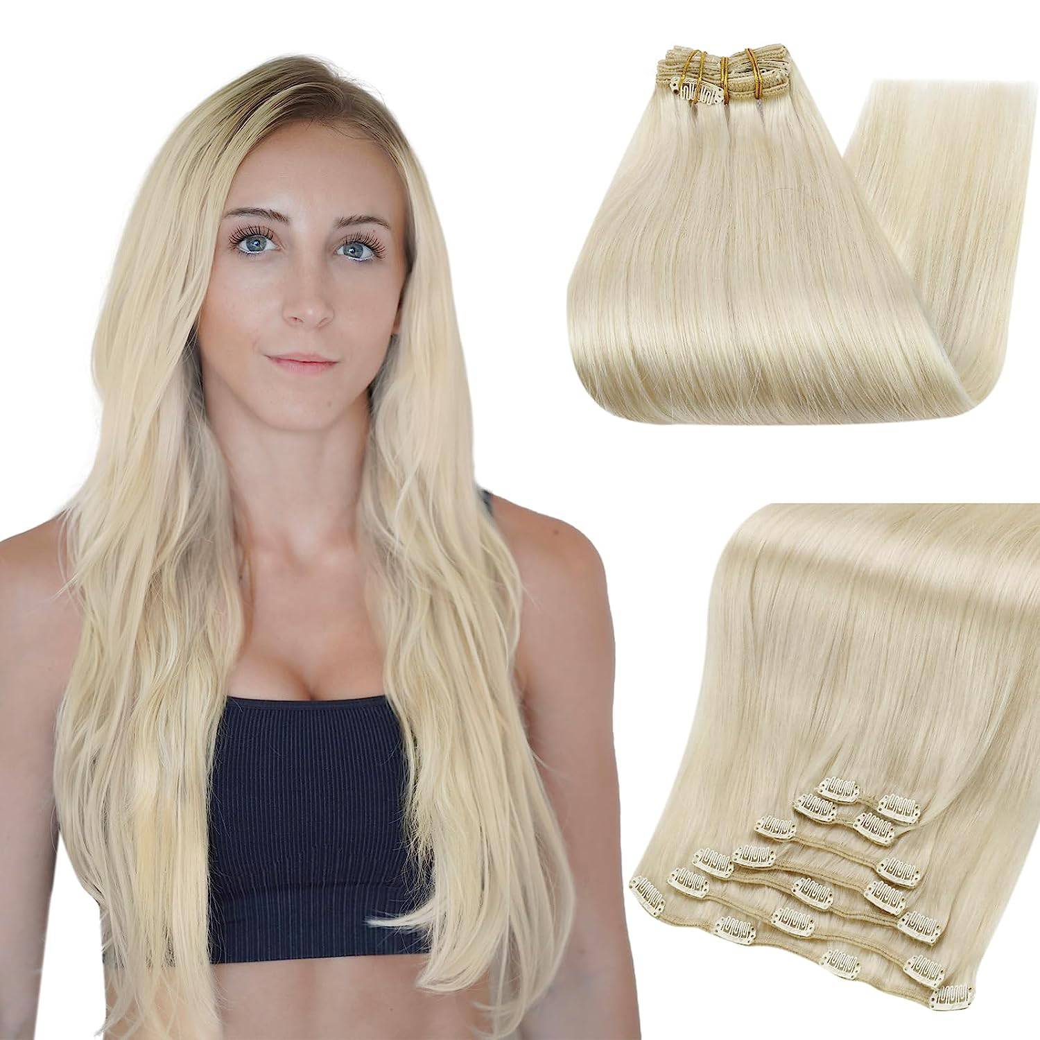 VIP Clip Extensions / Silky Straight 24" (170 g) - ClipeX System