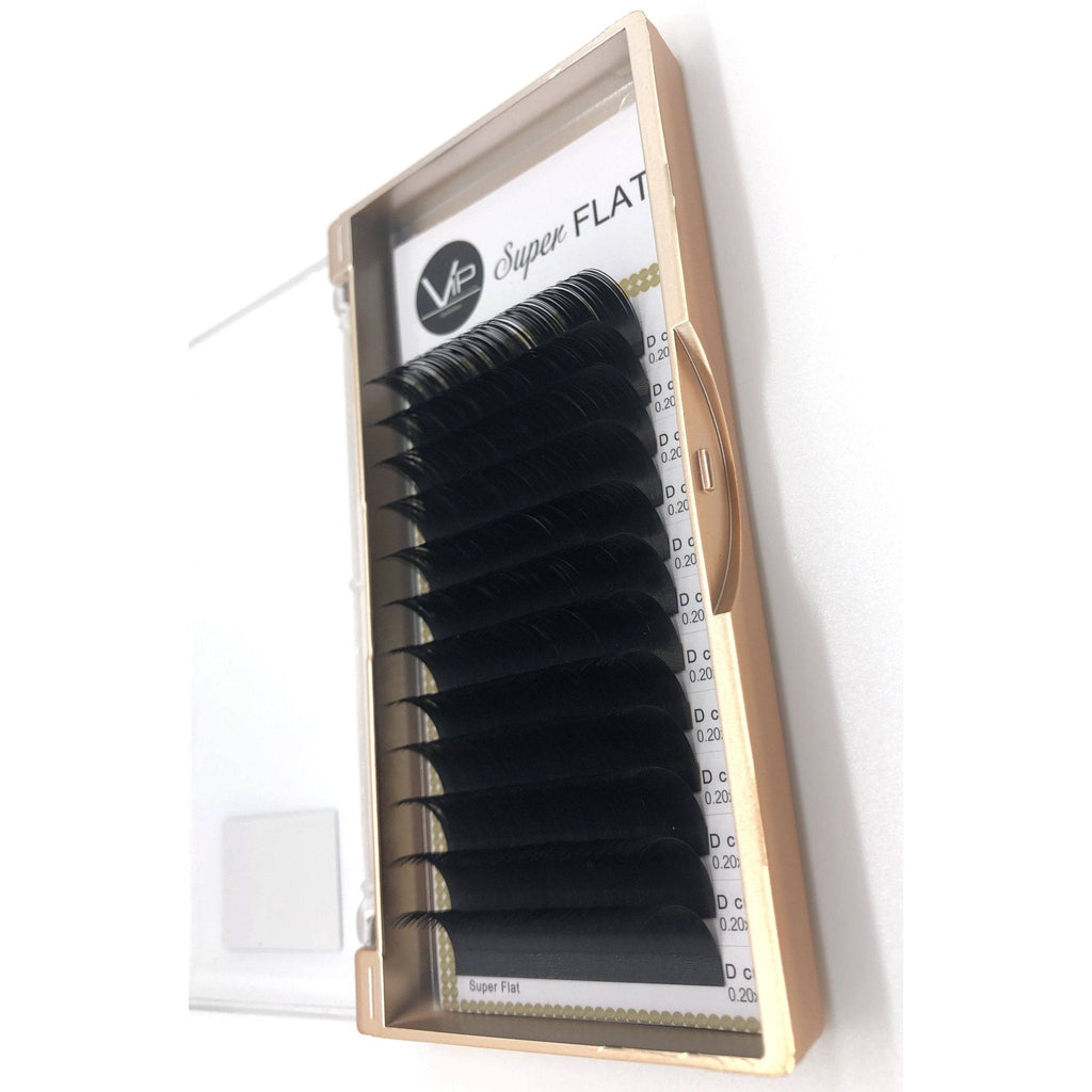VIP Eyelashes Super Flat Extensions 12 Lines 0.20mm D Curl