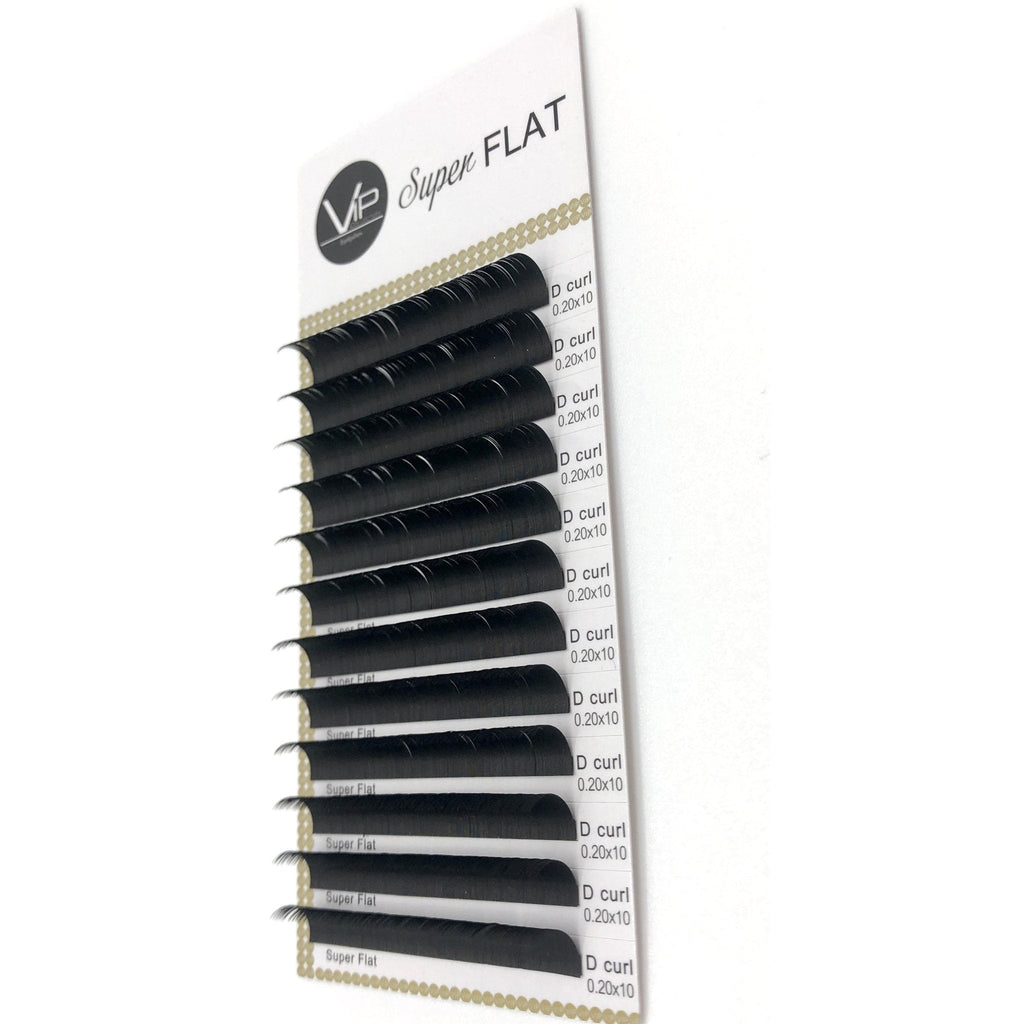 VIP Eyelashes Super Flat Extensions 12 Lines 0.20mm D Curl