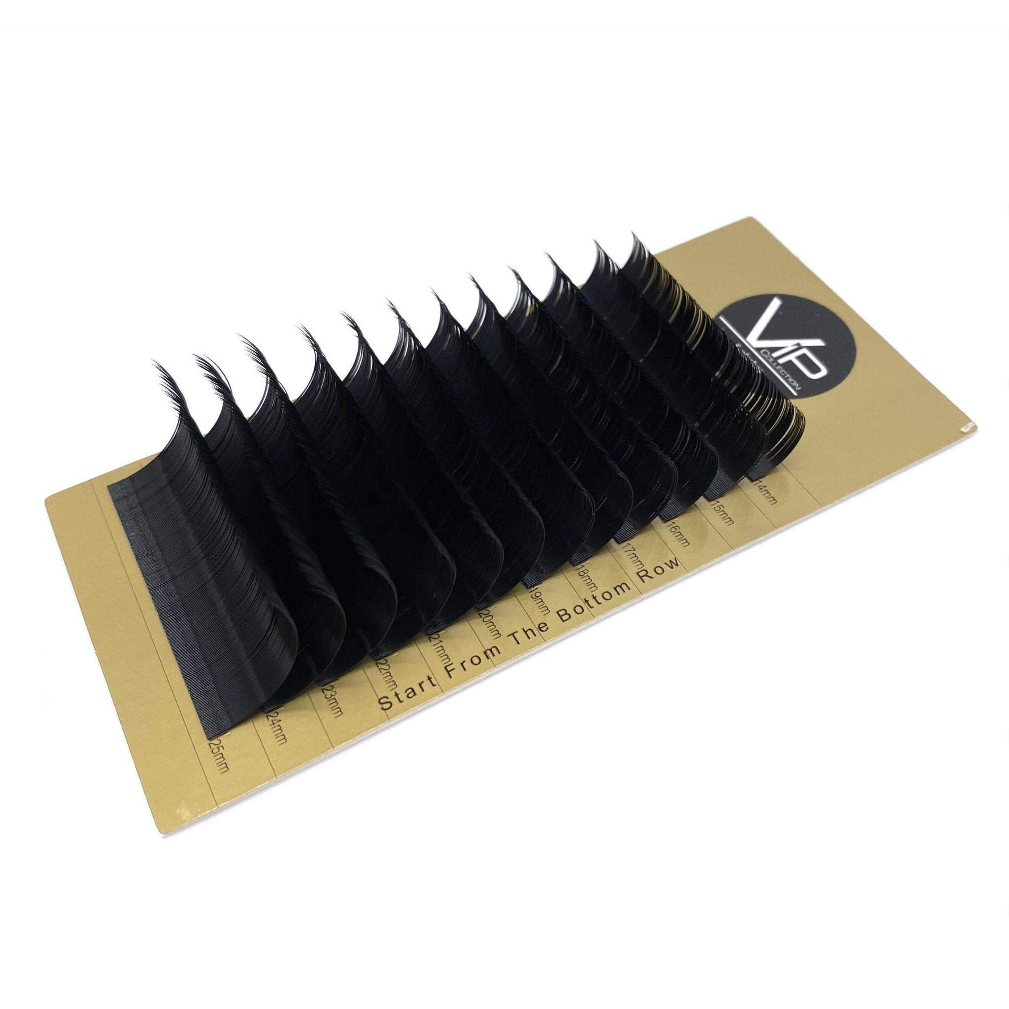 VIP Faux Mink Eyelash Extensions 12 Lines D Curl Mix 0.18 mm - Choose Size