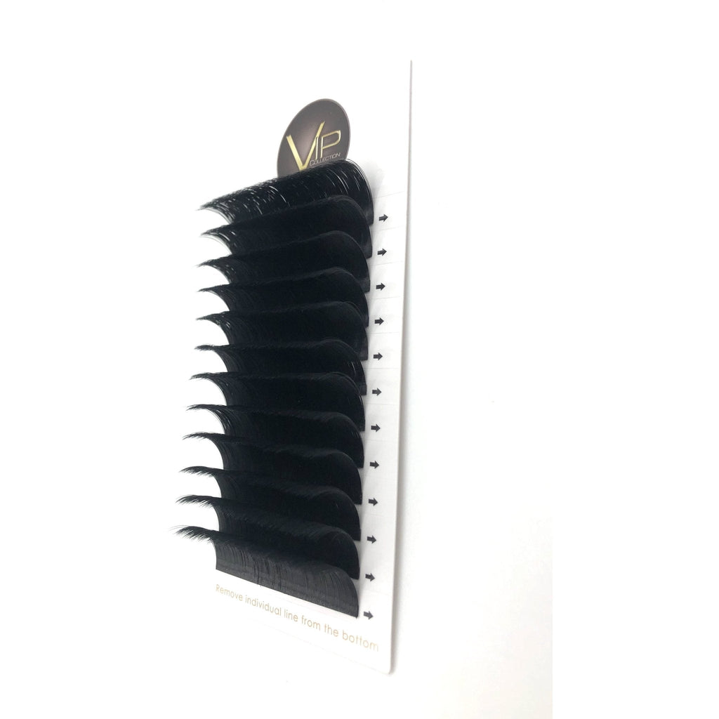 VIP Quick Fan Eyelash Extensions 12 Lines 0.07 D Curl - Pick Size