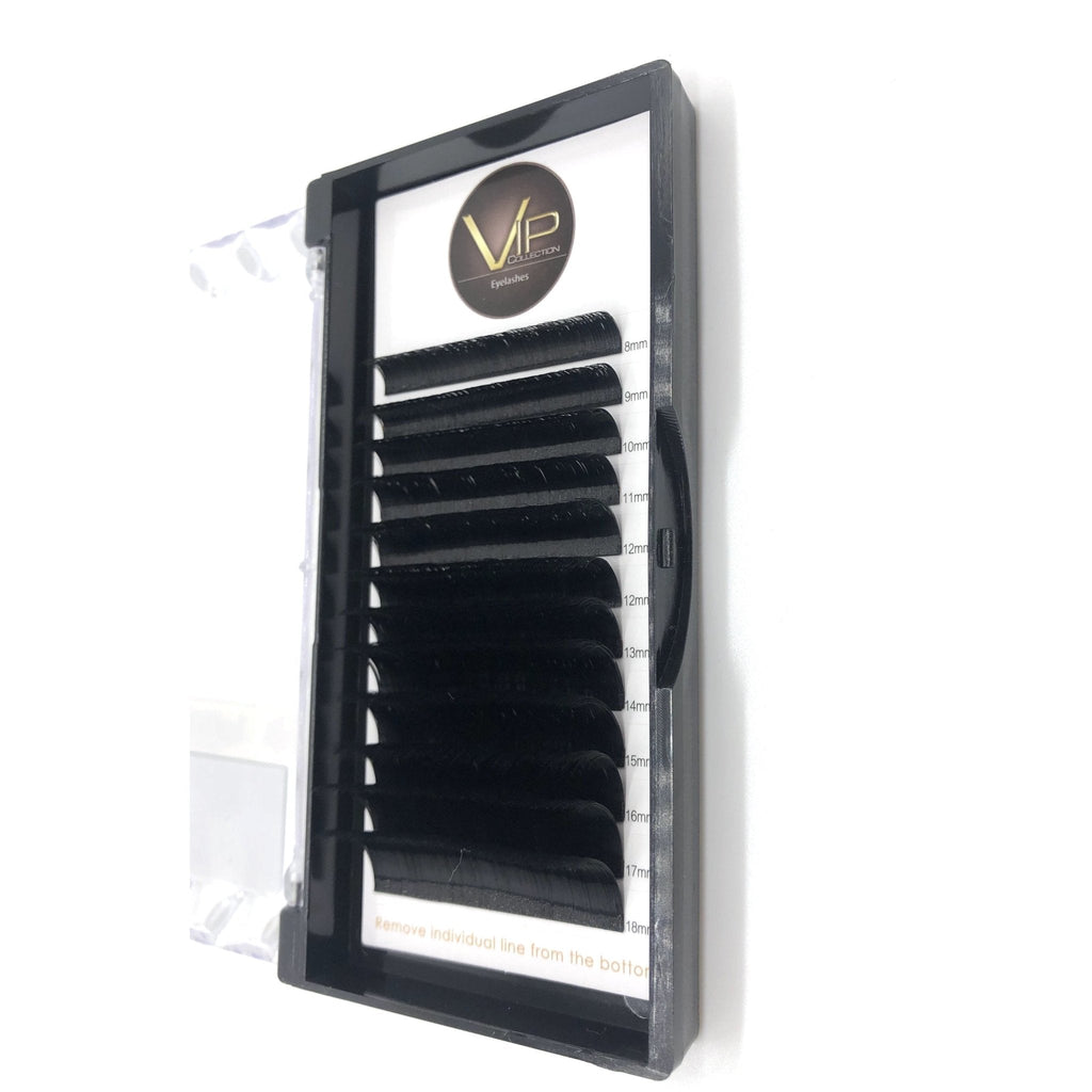 VIP Quick Fan Eyelash Extensions 12 Lines 0.07 D Curl - Pick Size