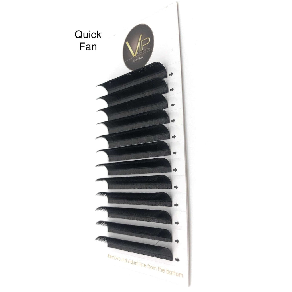 VIP Quick Fan Eyelash Extensions 12 Lines 0.07 D Curl - Pick Size
