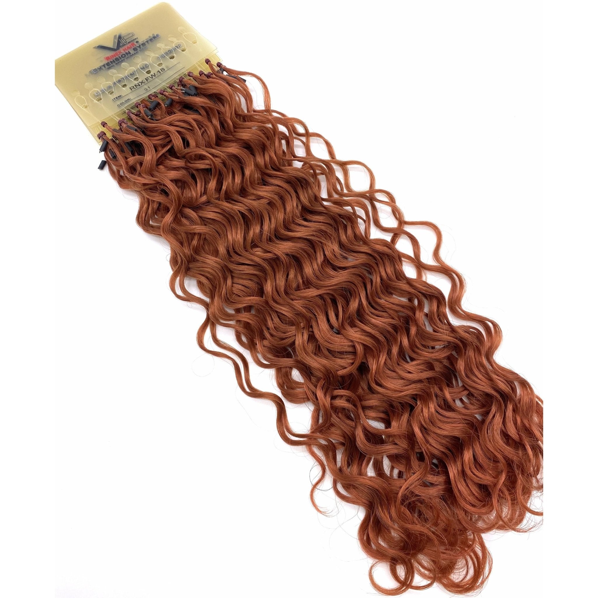VIP Extensions RineX System Curly 18" Hair Extensions NWT