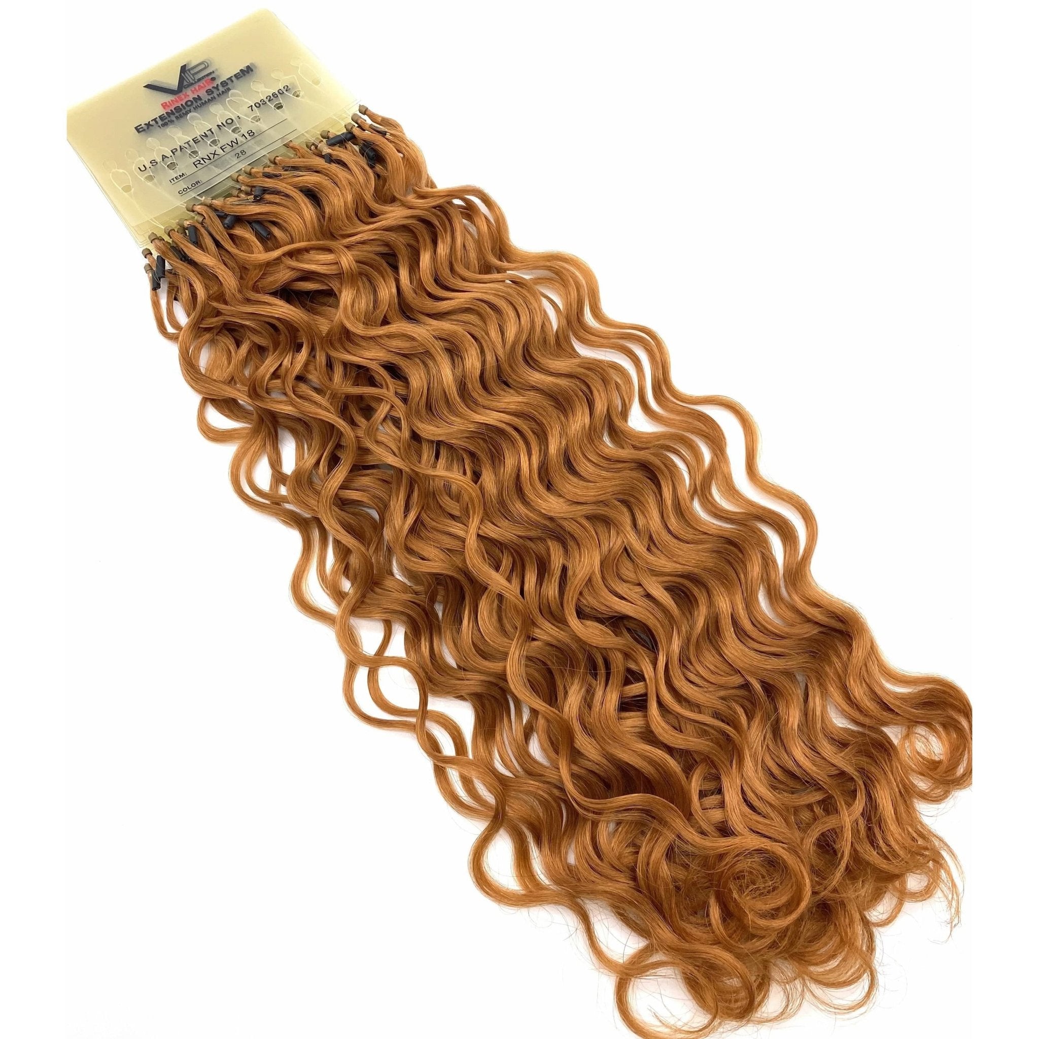 VIP Extensions RineX System Curly 18" Hair Extensions NWT