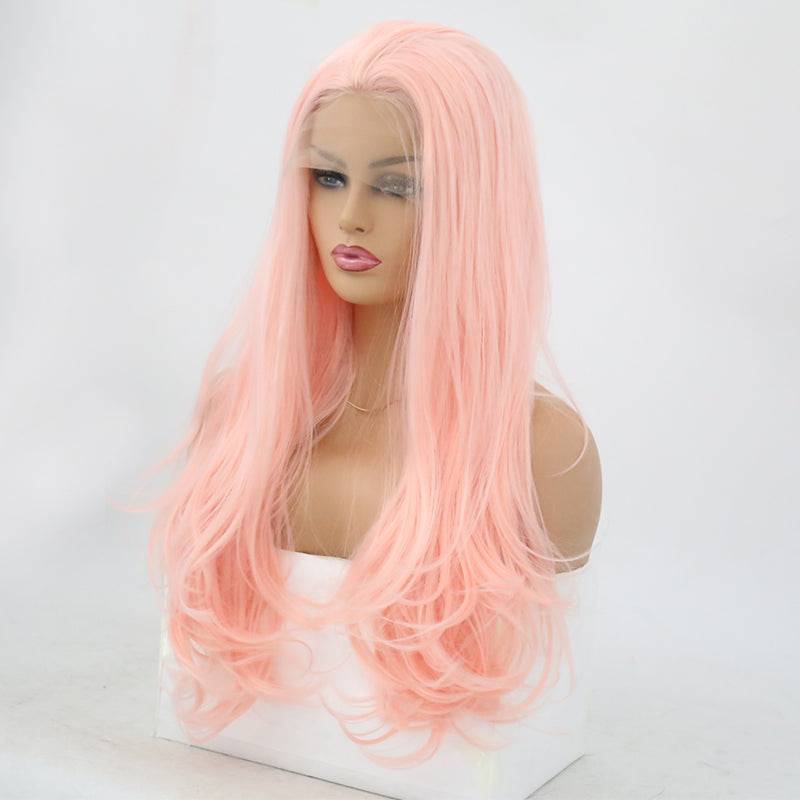 VIP Extensions Peach Pink Body Wave Synthetic Lace Front Wig, 24", Color 2335 (36)