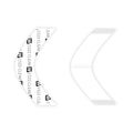 Walker Tape 1522 CLEAR TAPE CONTOURS AND MINIS