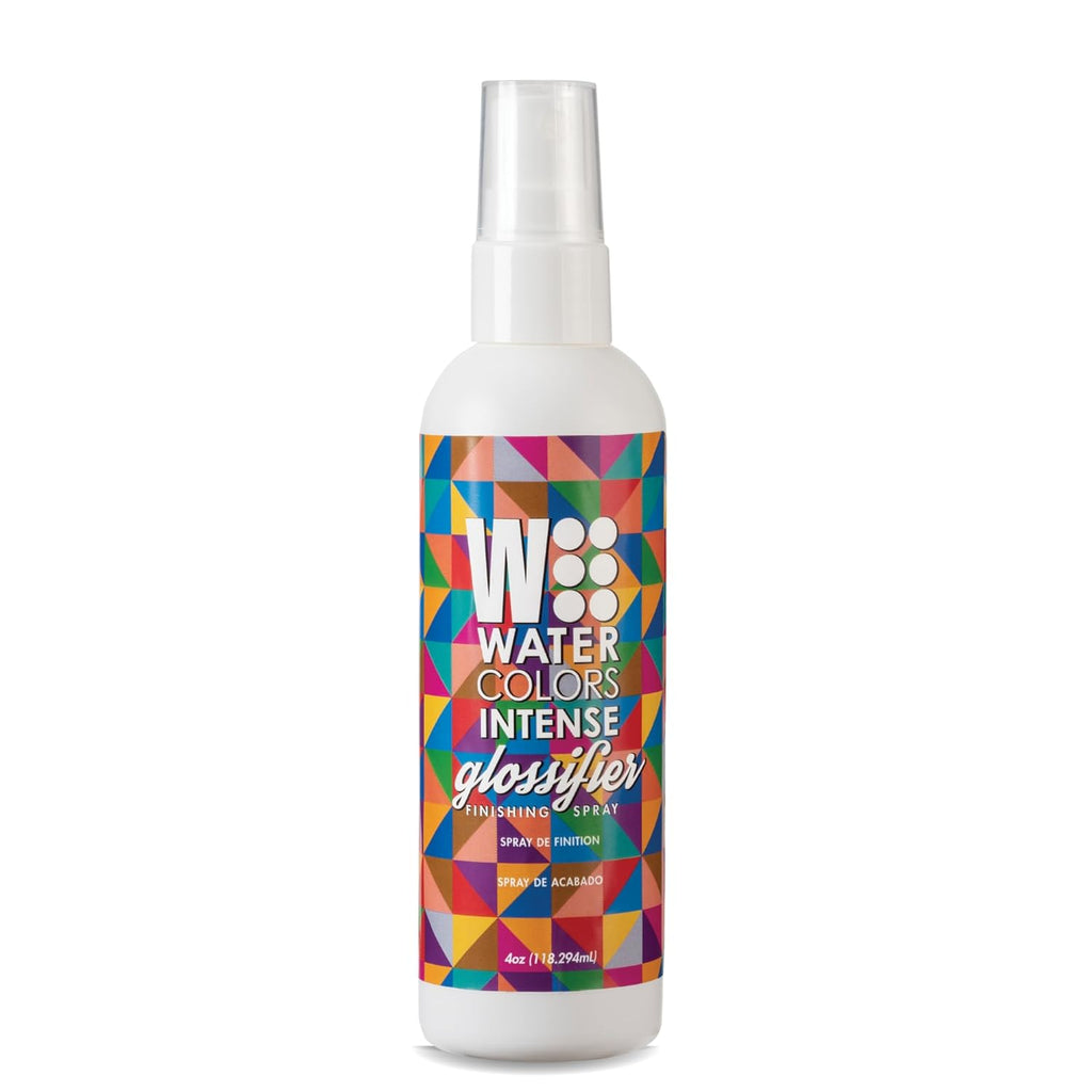 Watercolors Intense Hair Glossifier, Anti Frizz & UV Protector Finishing Spray 4 oz