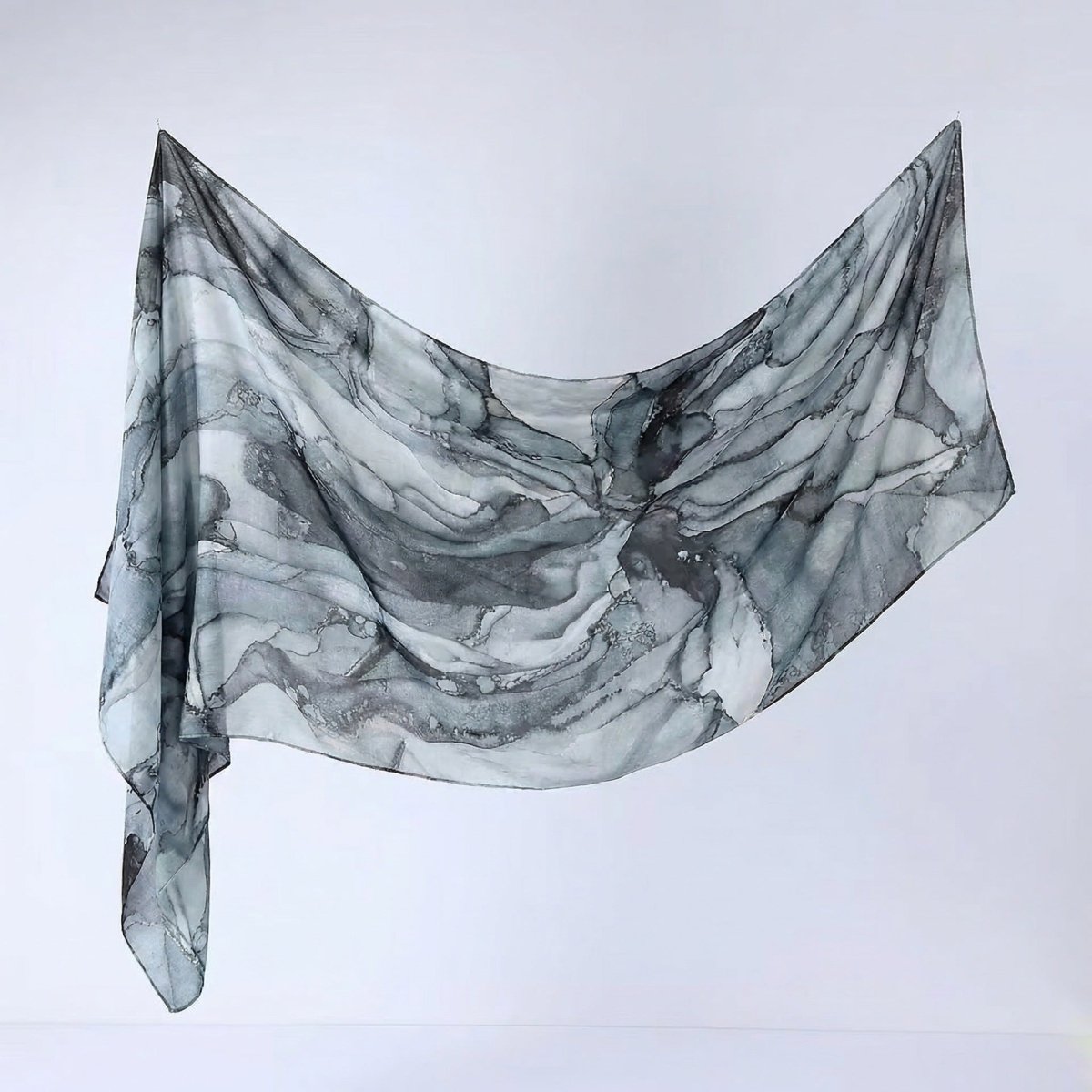 Watercolour Print Hijab Shawl(MH229)