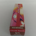 Wella Color Touch 5/1 Light Brown Ash Hair Color 2 oz