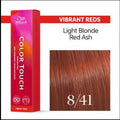 Wella Color Touch 8/41 Light Blonde Red Ash Hair Color 2 oz