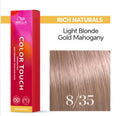 Wella Color Touch Demi-Permanent Color Cream 8/35 Light Blonde, 2 oz